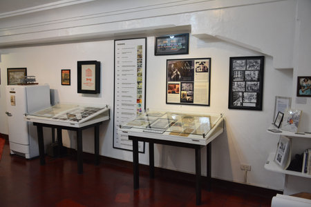 MANILA, PH - FEB 8 - First united building museum interior displays on February 8, 2020 in Escolta, Manila, Philippines.のeditorial素材