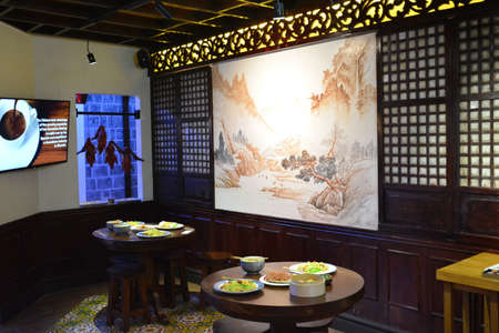 MANILA, PH - JAN 3 - Chinese food display at Chinatown Museum on January 3, 2020 in Manila, Philippines.のeditorial素材