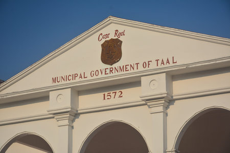 BATANGAS, PH - MAY 4 - Taal municipal hall facade on May 4, 2019 in Batangas, Philippines.