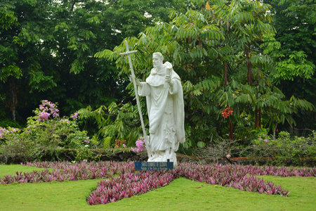BATANGAS, PH - MAY 4 - Saint Dominic statue at Caleruega on May 4, 2019 in Nasugbu, Batangas, Philippines.のeditorial素材