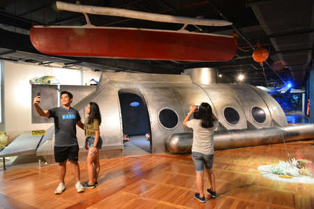 MANILA, PH - OCT 20 - National museum of natural history submarine display on October 20, 2018 in Manila, Philippines.のeditorial素材