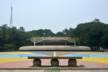 QUEZON CITY, PH - OCT 6 - Quezon memorial circle outdoor park on October 6, 2018 in Quezon City,...