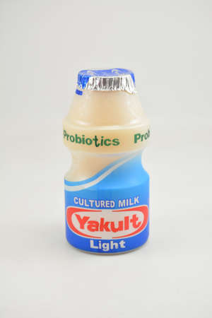 MANILA, PH - SEPT 10 - Yakult light cultured milk probiotics on September 10, 2020 in Manila, Philippines.のeditorial素材
