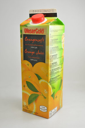 MANILA, PH - SEPT 10 - Wesergold orange juice on September 10, 2020 in Manila, Philippines.のeditorial素材