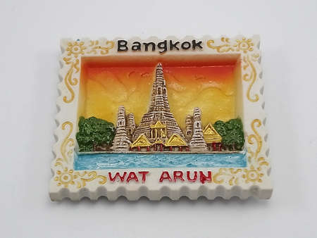 MANILA, PH - SEPT 21 - Bangkok wat arun refrigerator magnet design on September 21, 2020 in Manila, Philippines.のeditorial素材