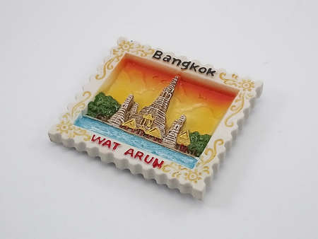 MANILA, PH - SEPT 21 - Bangkok wat arun refrigerator magnet design on September 21, 2020 in Manila, Philippines.のeditorial素材