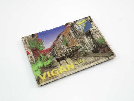 MANILA, PH - SEPT 21 - Vigan Ilocus Sur refrigerator magnet design on September 21, 2020 in Manila, Philippines.のeditorial素材