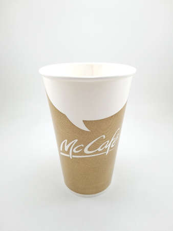 MANILA, PH - SEPT 24 - McCafe drinking cup on September 24, 2020 in Manila, Philippines.のeditorial素材