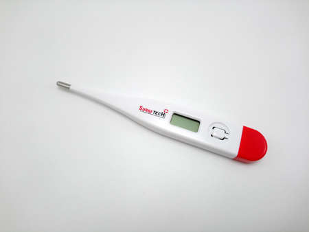 MANILA, PH - SEPT 25 - Surgitech digital thermometer on September 25, 2020 in Manila, Philippines.のeditorial素材