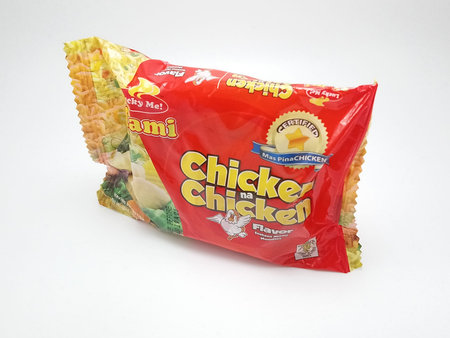 MANILA, PH - OCT 10 - Lucky me mami chicken noodles on October 10, 2020 in Manila, Philippines.
