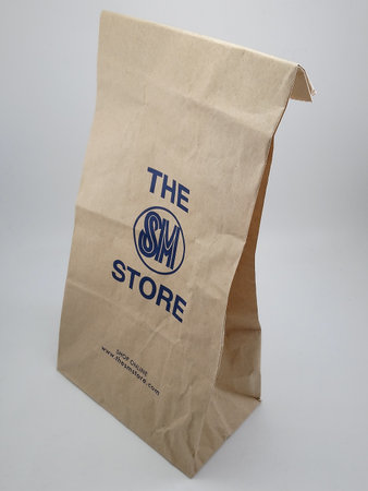 MANILA, PH - OCT 7 - The SM store brown paper bag on October 7, 2020 in Manila, Philippines.のeditorial素材