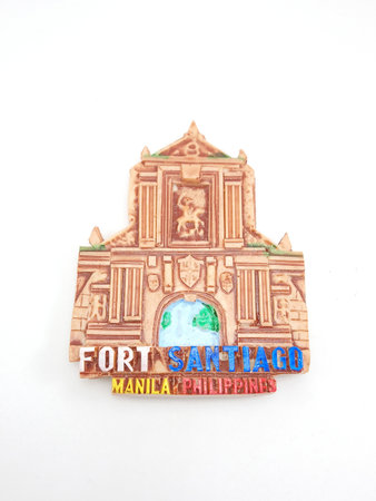 MANILA, PH - OCT 7 - Fort santiago intramuros refrigerator magnet on October 7, 2020 in Manila, Philippines.のeditorial素材