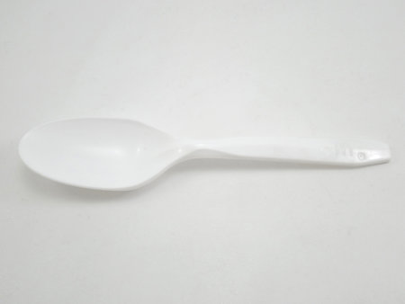 MANILA, PH - OCT 9 - McDonalds disposable plastic spoon on October 9, 2020 in Manila, Philippinesのeditorial素材
