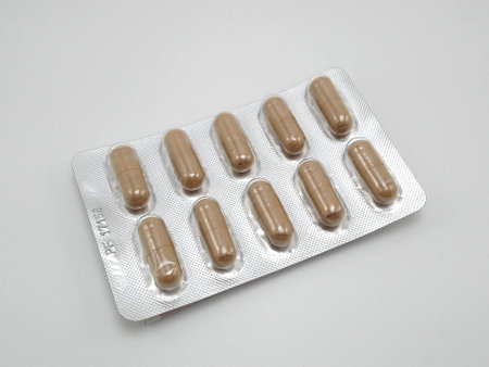 MANILA, PH - NOV 10 - Mega malunggay moringa oleifera plus sodium ascorbate capsule on November 10, 2020 in Manila, Philippines.のeditorial素材