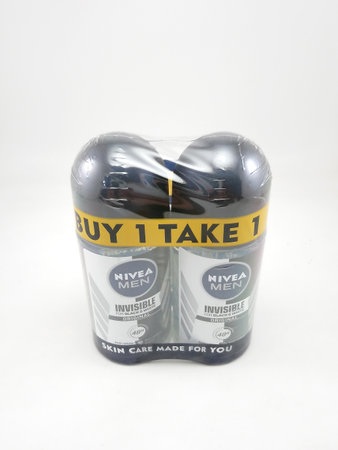 MANILA, PH - OCT 27 - Nivea men invisible for black and white original deodorant on October 27, 2020 in Manila, Philippines.のeditorial素材
