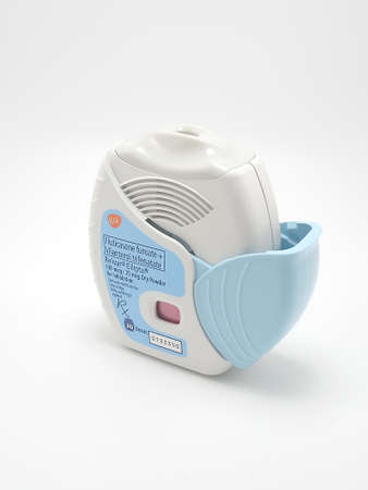 QUEZON CITY, NOV 10 - Gsk relvar ellipta dry powder for inhalation on November 10, 2020 in Quezon City, Philippines.のeditorial素材