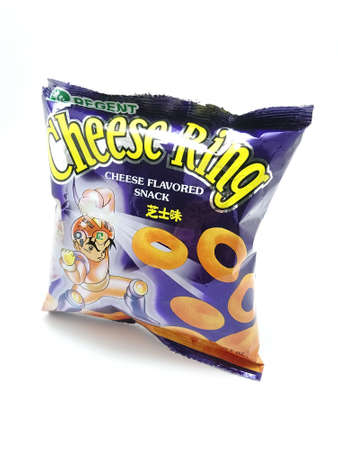 MANILA, PH - NOV 26 - Cheese ring on November 26, 2020 in Manila, Philippines.のeditorial素材