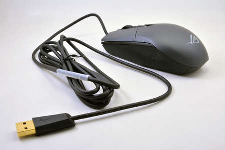 MANILA, PH - JULY 7 - Asus ROG Strix Impact gaming mouse on July 7, 2021 in Manila, Philippines.のeditorial素材