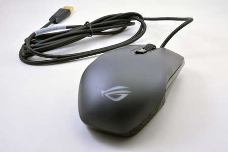 MANILA, PH - JULY 7 - Asus ROG Strix Impact gaming mouse on July 7, 2021 in Manila, Philippines.のeditorial素材
