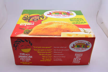 MANILA, PH - SEPT 30 - Jamaican pattie shop on September 30, 2021 in Manila, Philippines.のeditorial素材