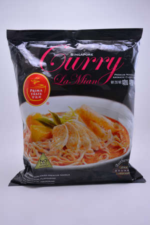 MANILA, PH - SEPT 30 - Prima taste curry noodles on September 30, 2021 in Manila, Philippines.のeditorial素材
