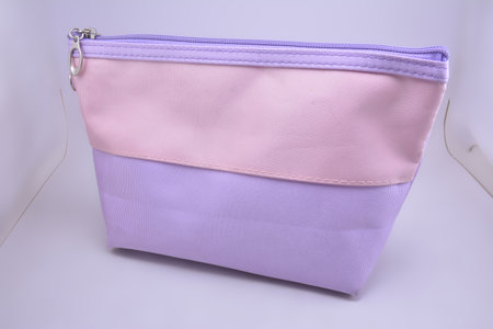 Purple pouch use to put small toiletries itemの写真素材