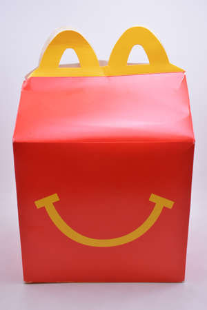 MANILA, PH - OCT 27 - Mcdonalds happy meal box on October 27, 2021 in Manila, Philippinesのeditorial素材