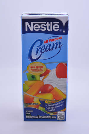 MANILA, PH - OCT 27 - Nestle all purpose cream on October 27, 2021 in Manila, Philippines.のeditorial素材