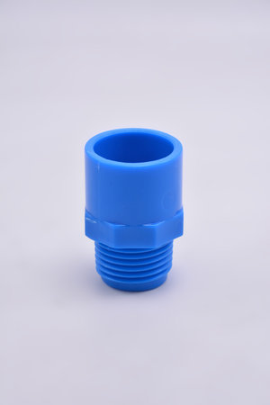 Blue pvc fitting female adapter used in water pipe connection