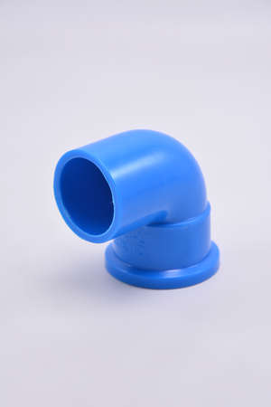 MANILA, PH - NOV 1 - 90 degrees elbow water pipe fitting on November 1, 2021 in Manila, Philippines.のeditorial素材