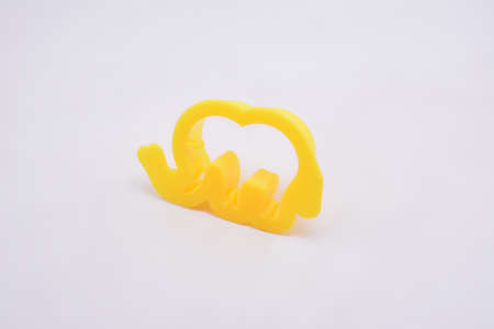 Plastic elephant molding shape clay toy play by kidsの写真素材