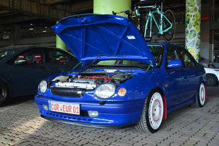 MARIKINA, PH - NOV 8 - Toyota corolla at Wild Rides car show on November 8, 2021 in Marikina, Philippines.のeditorial素材