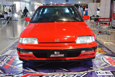 PASAY, PH - NOV 13 - Honda Civic at Manila Auto Salon on November 13, 2021 in Pasay, Philippines. Manila Auto Salon is a aftermarket car show held annually in the Philippines.のeditorial素材