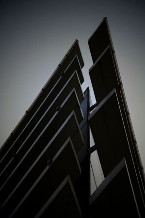 The corner of a modern buildingの写真素材