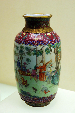 Beautiful Chinese antique vase Hubei Province museum,Chinaのeditorial素材
