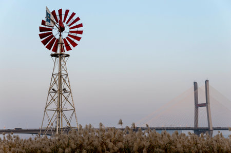 Windmills and Bridgeのeditorial素材