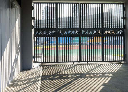 the gate of stadiumのeditorial素材