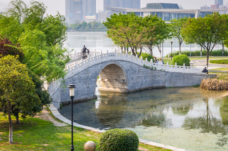 Chinese arch bridgeの写真素材