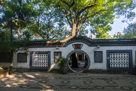 Scenery of the Qin Tai Culture Palaceのeditorial素材