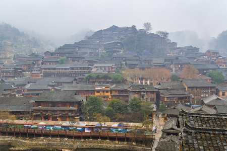 Xijiang Qianhu Miao Villageのeditorial素材