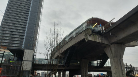 skytrain station in vancouver canada