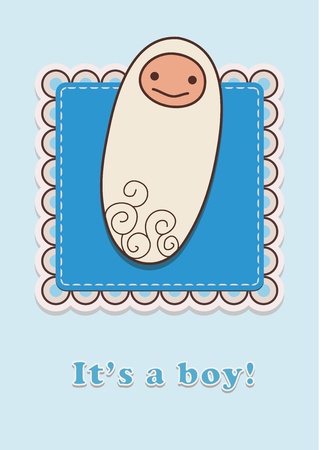 Vector illustration of little boyのイラスト素材