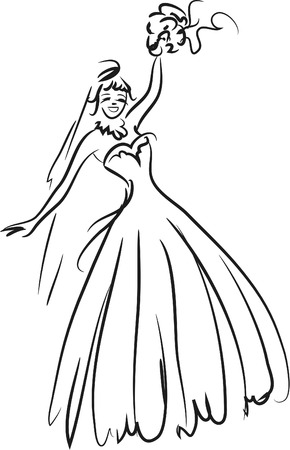 Illustration of Brideのイラスト素材