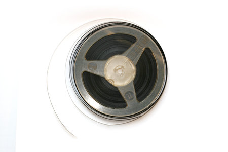 Video tape on white background