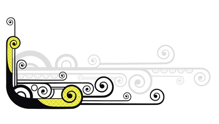 Abstract vector tentacle on white backgroundのイラスト素材