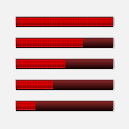Progress Bars on Light Background. のイラスト素材