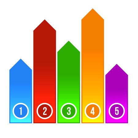 Digital Abstract Color Infographics Illustration. Vector EPS10.のイラスト素材