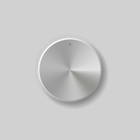 Volume Control Dial White Button illustrationのイラスト素材