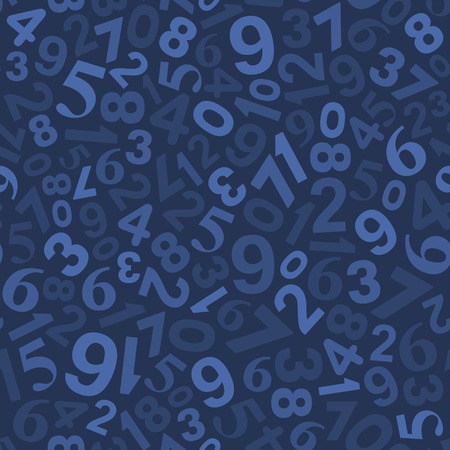 Seamless Background Pattern with Numbers. Vector illustrationのイラスト素材