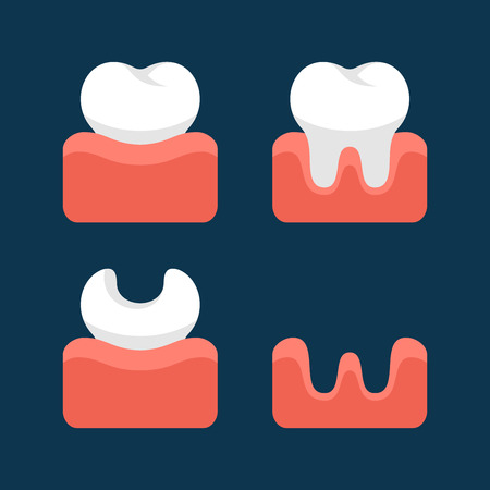 Teeth  Icons Set for Dental Design. のイラスト素材